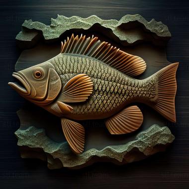 3D model Oreochromis aureus (STL)